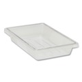 Perforated Roll & Hand Towels | Rubbermaid Commercial FG330400CLR 5 Gallon 12 in. x 18 in. x 9 in. Food/Tote Box - Clear image number 1