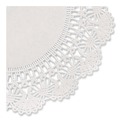 Doilies | Hoffmaster 500239 12 in. Round Cambridge Lace Doilies - White (1,000/Carton) image number 2