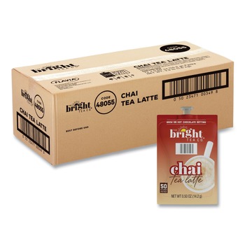 FLAVIA 48055 The Bright Tea Co. Tea Freshpack - Chai Latte (72/Carton)