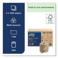 Perforated Roll & Hand Towels | Tork 291350 7.68 in. x 1150 ft. Basic Paper Wiper - Natural (4 Rolls/Carton) image number 7