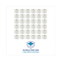 Perforated Roll & Hand Towels | Boardwalk BWK45XTRA 2-Ply OptiCore Green Xtra Septic Safe Controlled Bath Tissue - White (36/Carton) image number 1