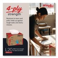 Cleaning Cloths & Wipes | WypAll 34607 176/Box L20 Brag Box Wipers - White image number 3