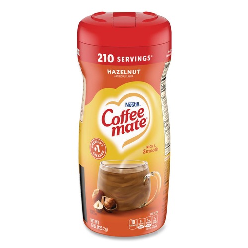 Creamers | Coffee-Mate 12036068 15 oz. Canister Creamer Powder - Hazelnut image number 0