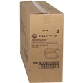 Food Containers & Lids | Pactiv Corp. YHLWV9010000 9 in. x 9.5 in. x 3.3 in. SmartLock Vented Foam Hinged Lid Container - White (150/Carton) image number 1