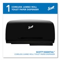 Toilet Tissue Dispensers | Scott 09608 Essential 20 in. x 6 in. x 11 in. Coreless Twin Jumbo Roll Tissue Dispenser - Black image number 1