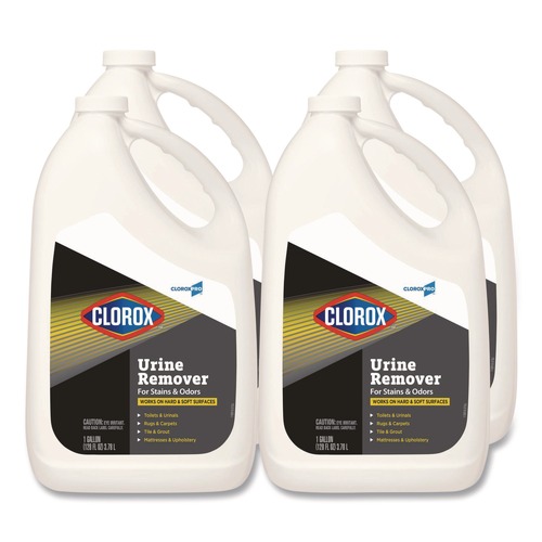 Disinfecting & Cleaning Solutions | Clorox 31351 128 oz. Refill Bottle CloroxPro Urine Remover for Stains and Odors (4/Carton) image number 0