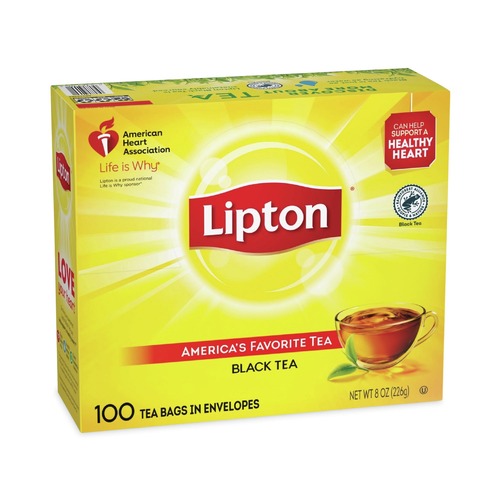 Tea | Lipton TJL00291 Tea Bags - Black (100/Box) image number 0