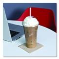 Straws/Stems/Sticks | Boardwalk BWKJSTW775S24 7.75 in. Wrapped Jumbo Plastic Straws - White/Red Stripe (400/Pack, 25 Packs/Carton) image number 3