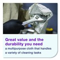 Cleaning Cloths & Wipes | Tork 500105 1-Ply 9 in. x 12.4 in. Light Duty Cleaning Cloth Giant Roll - White (1/Carton) image number 5