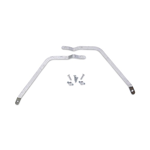 Handles & Braces | Boardwalk BWK119 0.5 in. x 12 in. Metal Handle Braces for 24 to 48 in. Floor Sweeps - Large image number 0