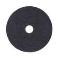 Floor Pads-Stripping | Boardwalk BWK4019BLA 19 in. Diameter Stripping Floor Pads - Black (5/Carton) image number 0