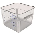 Food Storage Containers & Lids | Carlisle 1195407 11.13 in. x 11.13 in. x 8.25 in. 12 qt. Squares Polycarbonate Food Storage Container - Clear image number 0