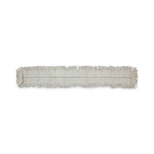 Mop Heads | Boardwalk BWK1660CT 60 in. x 5 in. Cut-End Disposable Cotton Dust Mop Head (12/Carton) image number 0
