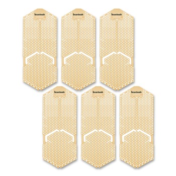 Boardwalk TSU-P-006I006I-25-AAS80 5.22 oz Vertical Urinal Screen - Summer Sunshine Scent/Yellow (6/Carton)