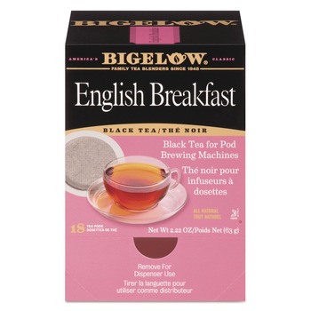 Bigelow RCB09906 1.90 oz. Tea Pods - English Breakfast (18/Box)