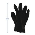 Food Service Disposable & Single Use Gloves | Boardwalk BWK396XLBX 4.4 mil Disposable Powder-Free General Purpose Nitrile Gloves - X-Large, Black (100/Box) image number 2