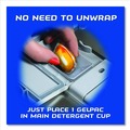Dishwashing Detergents | FINISH 51700-81181 Orange Scent Dish Detergent Gelpacs (4/Carton) image number 6