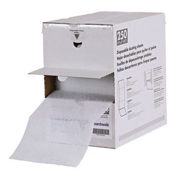 DUSTERS | Boardwalk 582508 TrapEze 8 in. x 125 ft. Disposable Dusting Sheets - White (1/Carton)