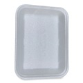 Food Containers & Lids | GEN 4DWH 9.47 in. x 7.12 in. x 1.32 in. #4D Meat Trays - White (500/Carton) image number 0