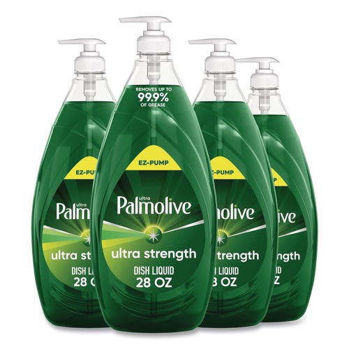 All Purpose Cleaners & Degreasers | Ultra Palmolive 61054595 Ultra Strength 28 oz Dishwashing Liquid - Fresh Scent (4/Carton) image number 0