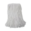 Mop Heads | Boardwalk BWK2016R #16 Cut-End Standard Head Rayon Fiber Mop Head - White (12/Carton) image number 0