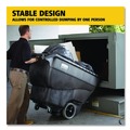 Carts & Trucks | Rubbermaid Commercial FG9T1300BLA 450 lbs. Capacity Rectangular Structural Foam Tilt Truck - Black image number 8