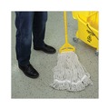 Mop Heads | Boardwalk BWK4032C No. 32 Loop Web/Tailband Value Standard Cotton Mop Head - White (12/Carton) image number 8