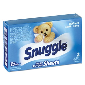 Snuggle VEN 2979929 Vend-Design Fabric Softener Sheets - Blue Sparkle (2/Box, 100 Boxes/Carton)