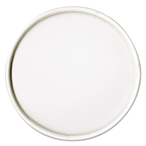 Cup Lids | SOLO CA16A-4000 16 oz Spiral-Wound Paper Hot Cup Lids - White (20/Carton) image number 0