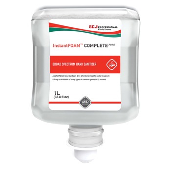 SC Johnson 10691240071003 1 L InstantFOAM COMPLETE PURE Alcohol Hand Sanitizer Refill - Fragrance-Free (6/Carton)