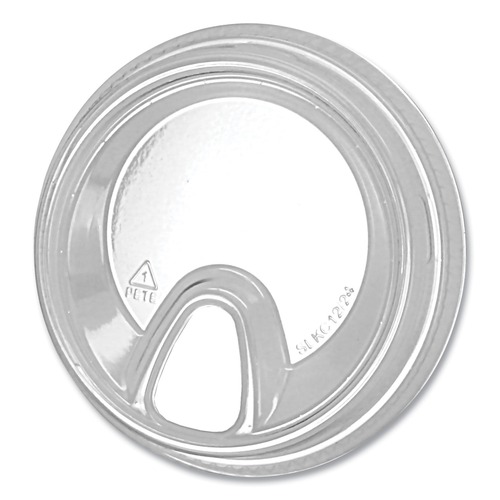 Cup Lids | Fabri-Kal SLKC1224 Greenware Plastic Cold Drink Sip Lids, Fits 12 oz to 24 oz Cold Cups - Clear (1000/Carton) image number 0
