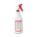 Sprayers & Pumps | Boardwalk 513155 HDPE 32 oz. Trigger Spray Bottles - Clear/Red (3/Pack) image number 1
