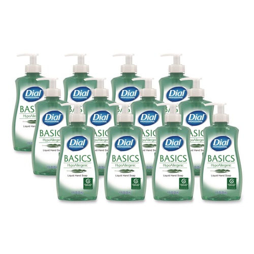 Hand Soaps | Dial Professional 1700035488 Basics 11 oz Hypoallergenic Liquid Hand Soap - Floral (12/Carton) image number 0