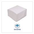 Dinner Napkins | Boardwalk 14X14LNAPW 1-Ply 14 in. x 14 in. Linen-Feel Flat Napkins (1000/Carton) image number 4