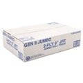 Toilet Tissues | General Supply 8112 9 in. 2 Ply Jumbo Roll Bath Tissue - White (12/Carton) image number 2