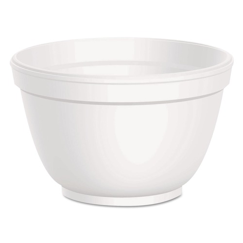Food Containers & Lids | Dart 6B12 6 oz. Foam Squat Containers - White (1000/Carton) image number 0