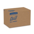 Perforated Roll & Hand Towels | Scott 04142 Essential 1.5 in. Core 8 in. x 800 ft. Hard Roll Towels for Business - Natural (12 Rolls/Carton) image number 3