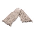 Mop Heads | Carlisle 369716B00 16 oz Full Weight Cut End Cotton Mop Head - White image number 3