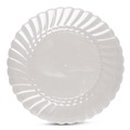 Plates | WNA RSCW91512PK 9 in. Diameter Classicware Plastic Plates - Clear (12/Pack) image number 1