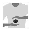 Cup Lids | Dart TL1224TGB Solo Traveler Sip Through Lids for ThermoGuard 12 oz to 24 oz Hot Cups - Black (1200/Carton) image number 3