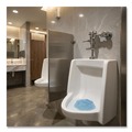 Toilet & Urinal Deodorizers | Boardwalk WCBX-P-010I010I-06-AAS80- 0.11 oz Anti-Splash Urinal Screen - Clean Cotton Scent/Blue (10/Carton) image number 4
