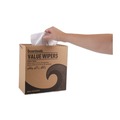 Cleaning Cloths & Wipes | Boardwalk BWK-V030IDW2 9.33 in. x 16.5 in. DRC Wipers - White (100 Dispenser Packs, 9 Dispenser Packs/Carton) image number 3