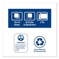 Cleaning Cloths & Wipes | Tork 192125A 9 x 10.25 2-Ply Multipurpose Paper Wiper - White (18/Carton) image number 7