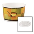 Food Containers & Lids | Chinet 70408 8 oz. - 10 oz. Streetside Paper Food Container with Plastic Lid (250/Carton) image number 0