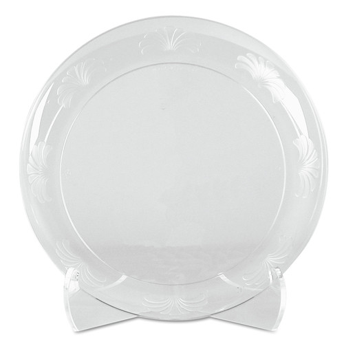 Plates | WNA WNA DWP6180 6 in. Diameter Designerware Plastic Plates - Clear (18/Pack, 10 Packs/Carton) image number 0