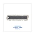 Mop Heads | Boardwalk BWK1636 36 in. x 5 in. Disposable Cotton/Synthetic Dust Mop Head with Sewn Center Fringe - White image number 3