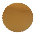 Bakery Boxes & Containers | SCT SCH 1615 Single Wall Construction Paper 10 in. Diameter Gold Cake Circles (200/Carton) image number 0