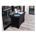 Perforated Roll & Hand Towels | Iceberg 16511 iGear 24 in. x 48 in. Polyester/Spandex Stretch-Fabric Table Cover - Black image number 5