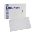 Low-Density Trash Bags | Boardwalk H6639TWK 33 in. x 39 in. 33 gal. 0.9 mil Linear Low Density Industrial Can Liners - White (100/Carton) image number 0