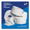 Toilet Tissues | Scott 03148 3.55 in. x 1000 ft. 2-Ply Essential JRT Jumbo Roll Septic Safe Tissue - White (4 Rolls/Carton) image number 6